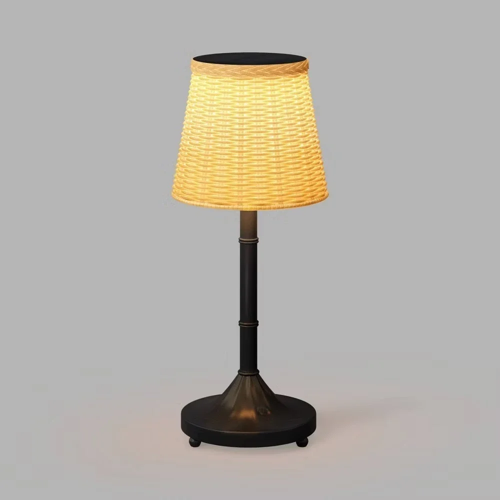 Rechargeable Woven LED Table Lamp Black - Threshold Studio McGee, Target